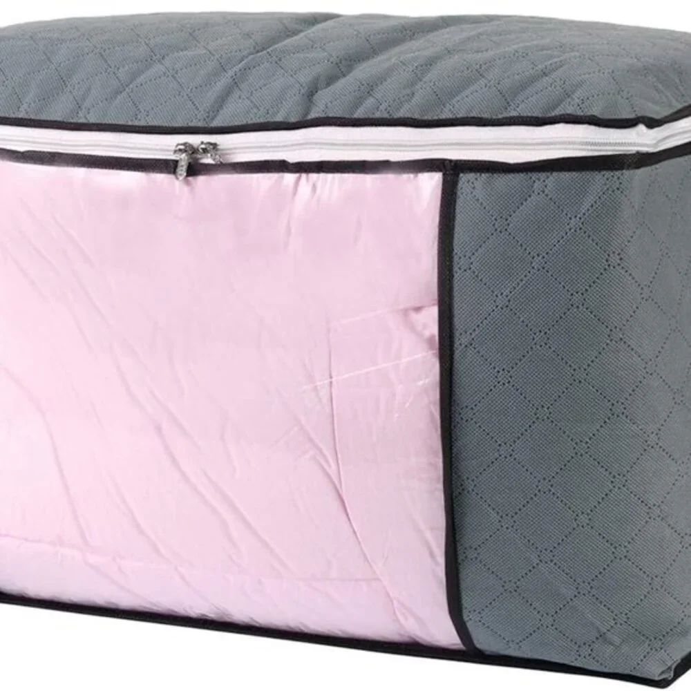 Jumbo Zippered Storage Bag for Closet King Comforter, pillow, quilt, bedding, Cl